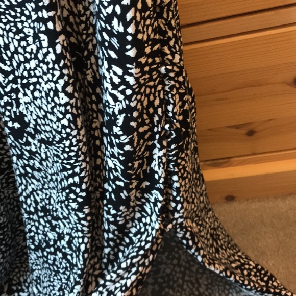 Free People Looking For Love Midi Dress In Black and White Animal Print Size 2 - Picture 7 of 13
